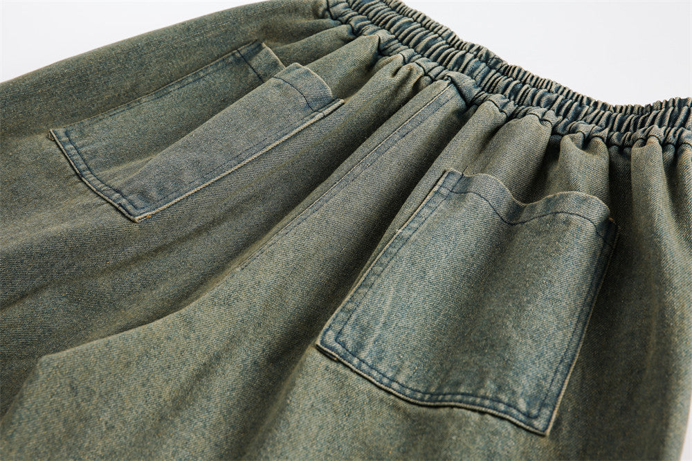 Bow Metal Decoration Denim Shorts
