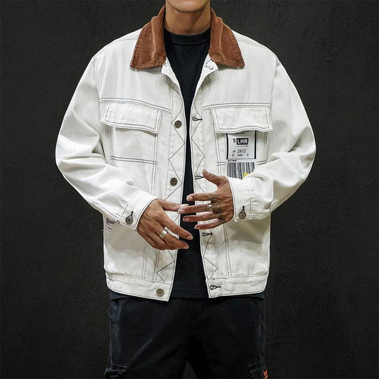 Men Black Denim Jacket